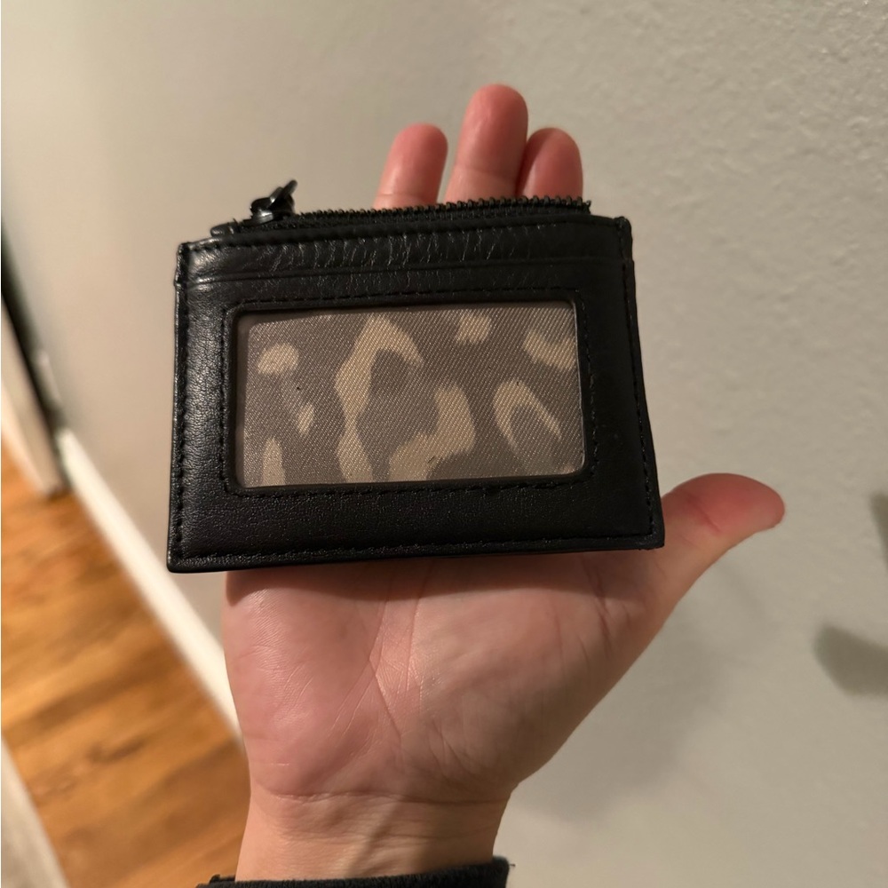 Black and Tan Card Holder